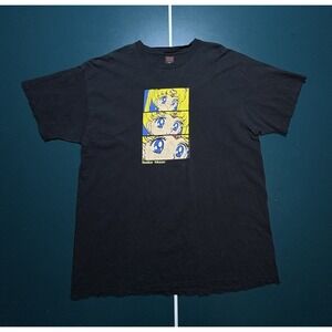 Vintage Sailor Moon Eyes Panel T Shirt Men's XL Fashion Victim 1998 Rare 24x31